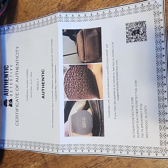 Gucci Brown Leather Crossbody Bag with Green and Red Strap - Picture 2 of 16